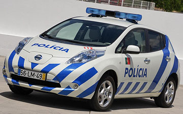 Politielbil Nissan LEAF