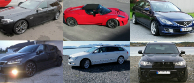Dette er noen av bilene Model S-kjøperne selger eller har solgt (Faksimile finn.no)
