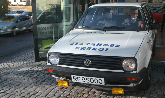 VW Golf Citystromer som tidligere tilhørte Stavanger Energi
